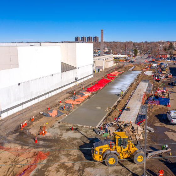 Denver Moves: Broadway, Construction - Hamon Drone Photo