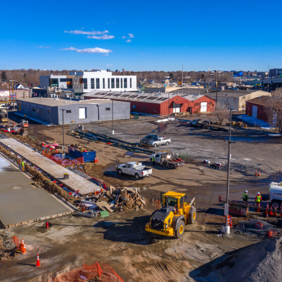 Denver Moves: Broadway, Construction - Hamon Drone Photo