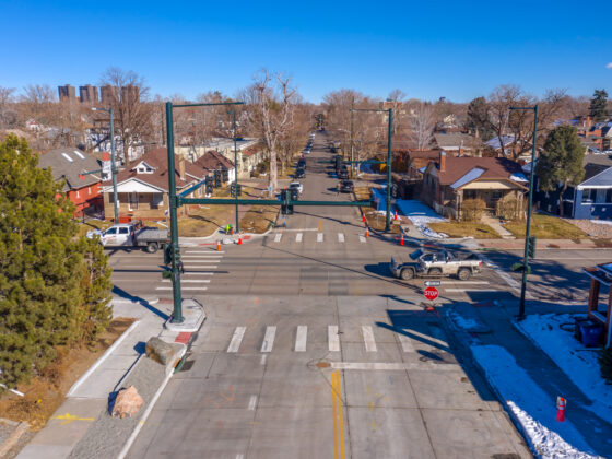 Denver Moves: Broadway, Construction - Hamon Drone Photo