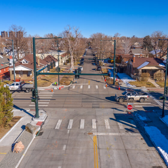 Denver Moves: Broadway, Construction - Hamon Drone Photo