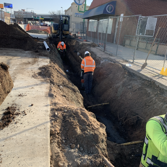 Denver Moves: Broadway, Construction - Pipe Installation