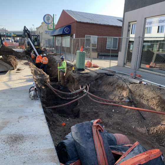 Denver Moves: Broadway, Construction - Pipe Installation