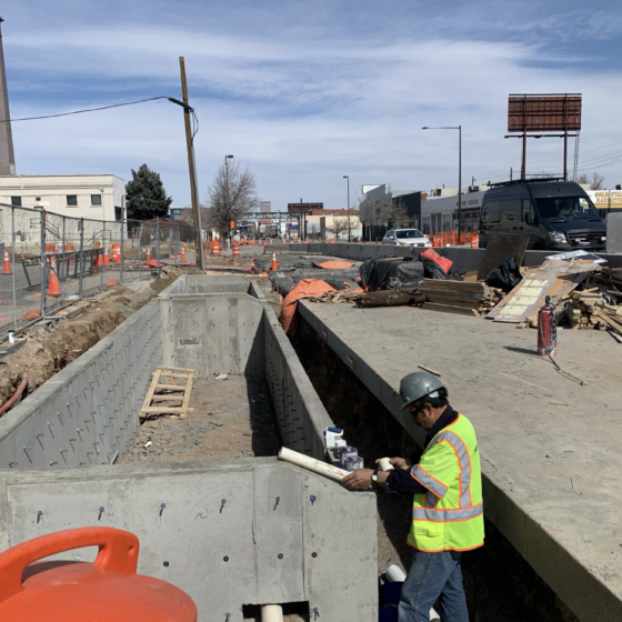 Denver Moves: Broadway, Construction - Pipe Installation