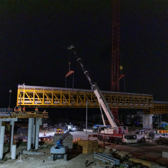 Jewell Pedestrian Bridge Construction - Hamon Infrastructure 2026